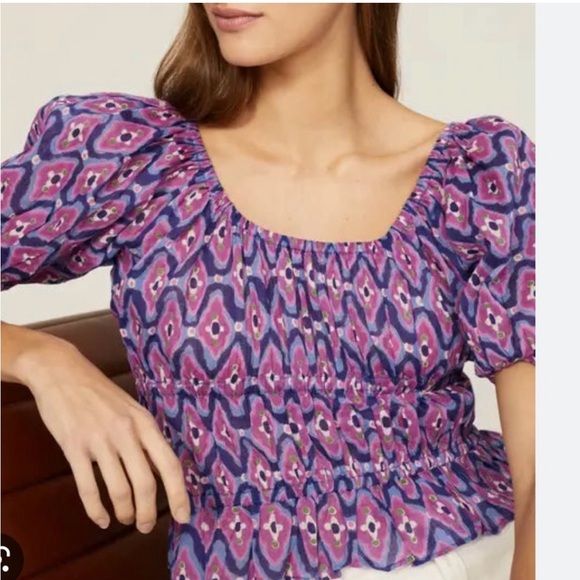 Banjanan Tops - Banjanan Halo Top in Surreal Dream Granada Pink Purple Small